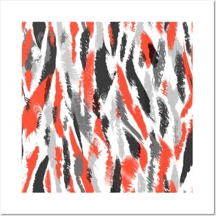 Colorful Brush Strokes Pattern Posters and Art